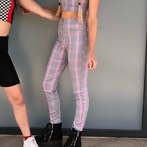 Tiger mist plaid pants